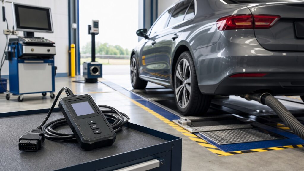 plug-in performance tuners shopping setup for emissions and inspection planning with practical vehicle-focused details