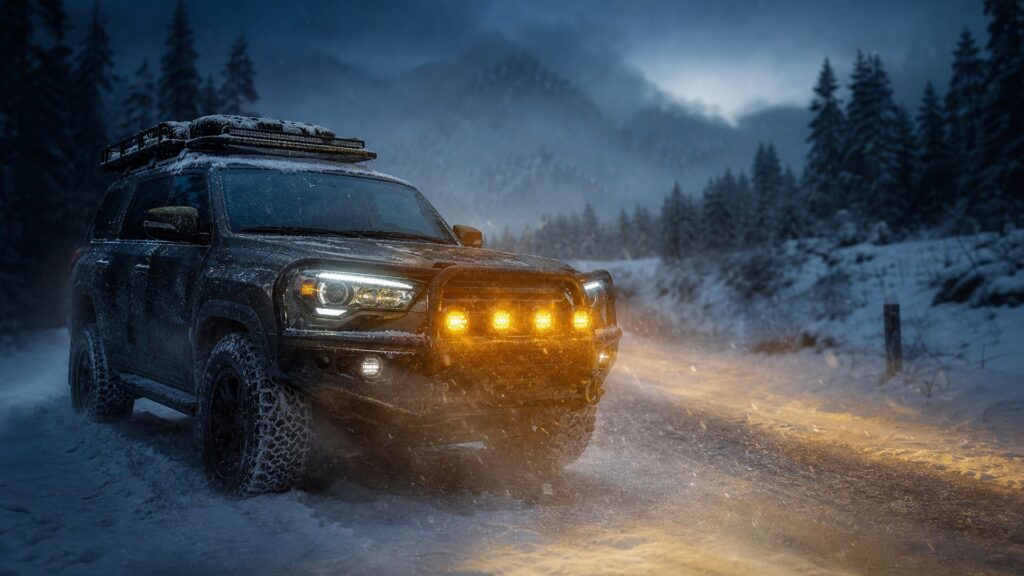 pod auxiliary lights shopping setup for weather and road conditions with practical vehicle-focused details