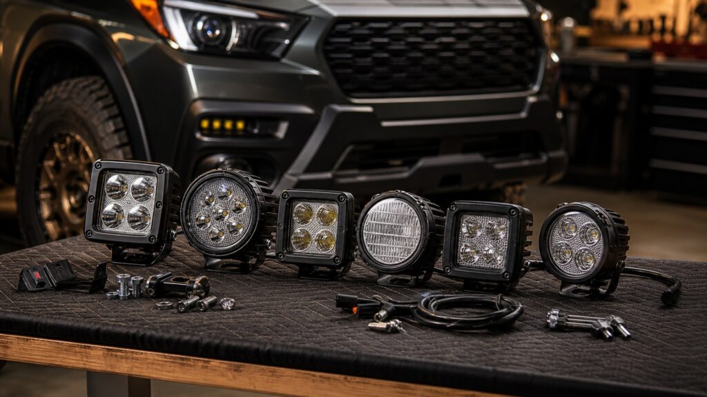pod auxiliary lights shopping setup for overall selection with practical vehicle-focused details