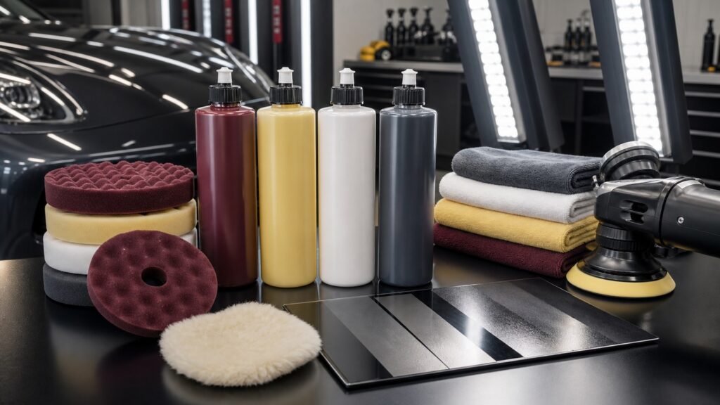 polishing compounds shopping setup for ceramic protection planning with practical vehicle-focused details
