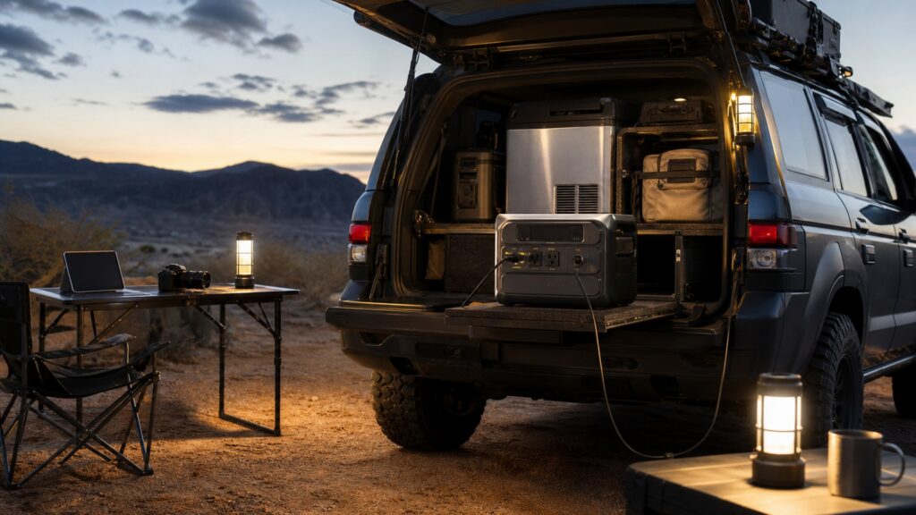 portable power stations shopping setup for overall selection with practical vehicle-focused details