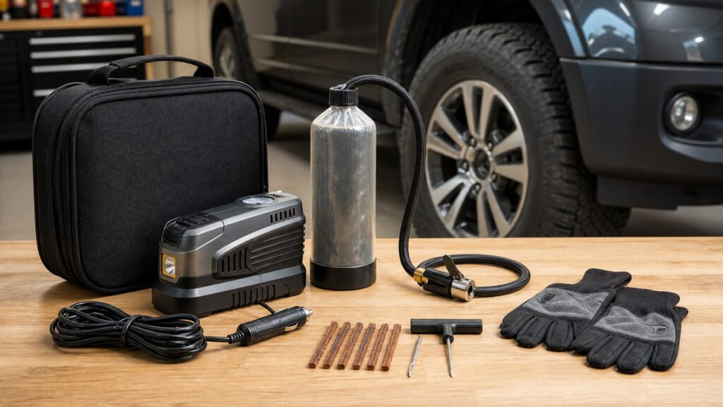 portable tire sealant systems shopping setup for overall selection with practical vehicle-focused details