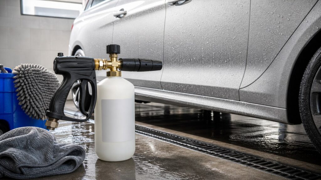 pressure washer foam guns shopping setup for ceramic protection planning with practical vehicle-focused details