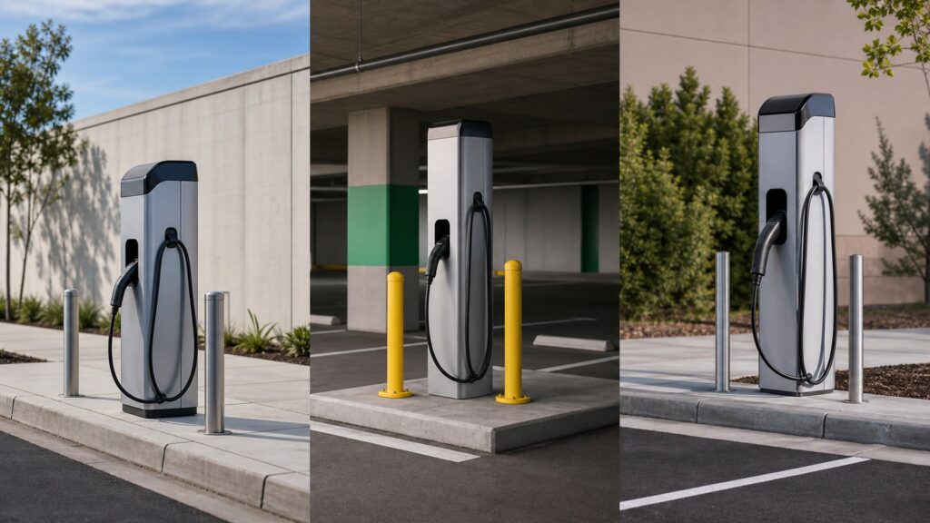 public charging stations shopping setup for overall selection with practical vehicle-focused details