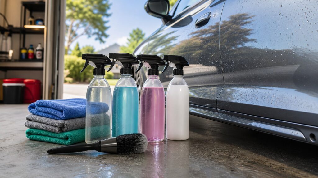 quick detailer sprays shopping setup for weekend wash routines with practical vehicle-focused details