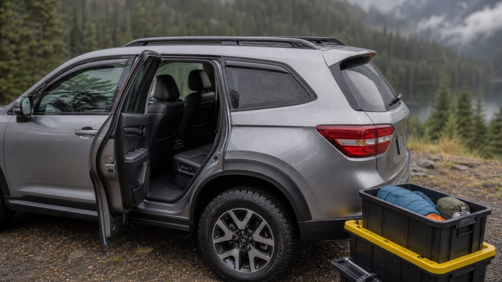rain guards shopping setup for cargo and storage expansion with practical vehicle-focused details