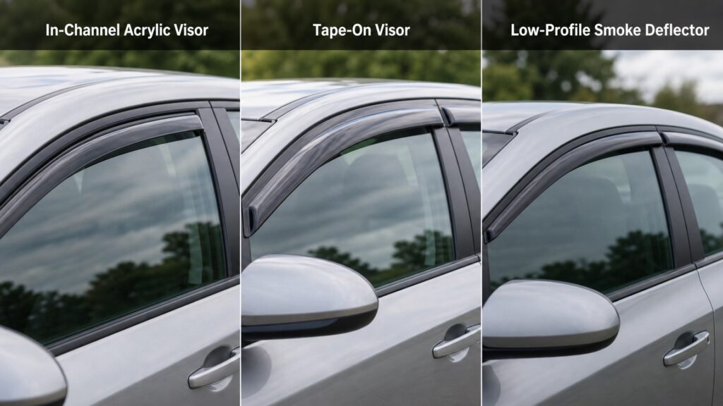 rain guards shopping setup for overall selection with practical vehicle-focused details
