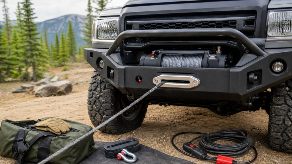 recovery winches shopping setup for overall selection with practical vehicle-focused details