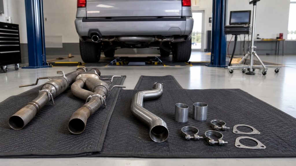 resonator delete kits shopping setup for emissions and inspection planning with practical vehicle-focused details