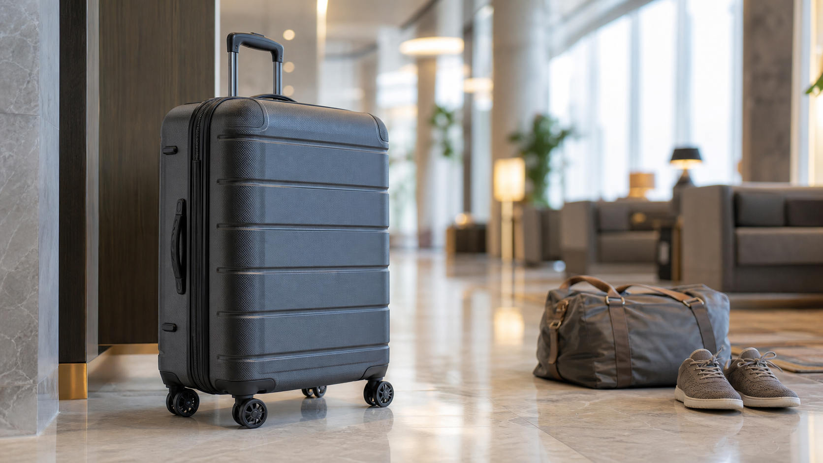 Spinner Checked Luggage