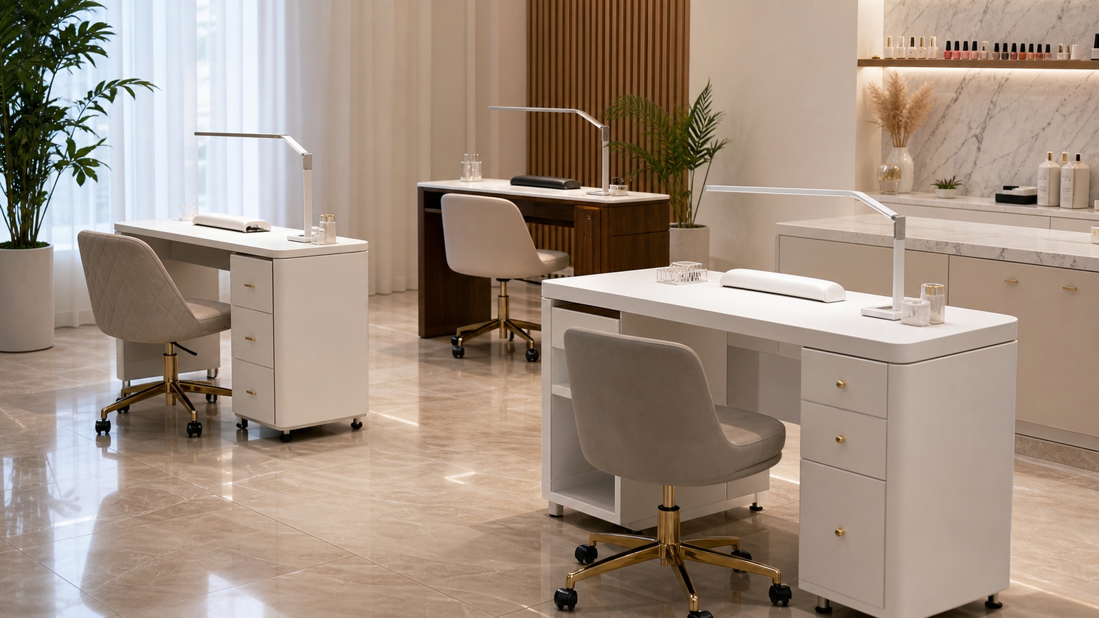 Salon Manicure Tables