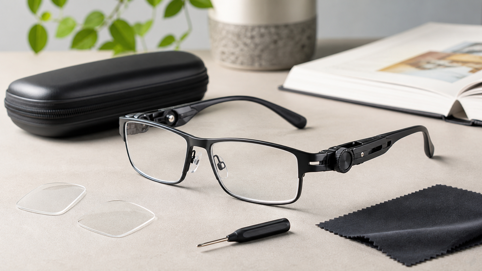 Adjustable Focus Reading Glasses