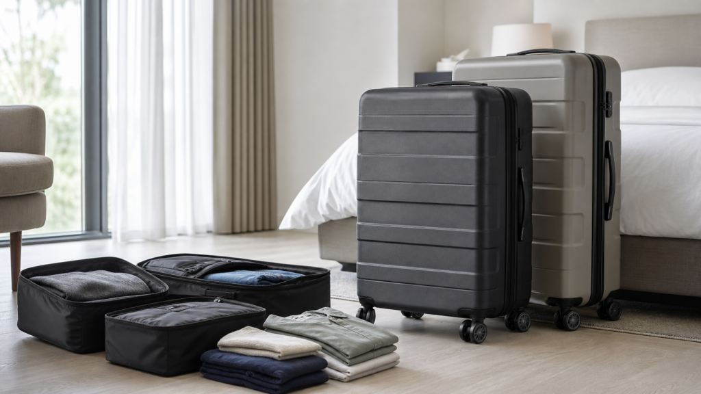 Spinner Checked Luggage hero image