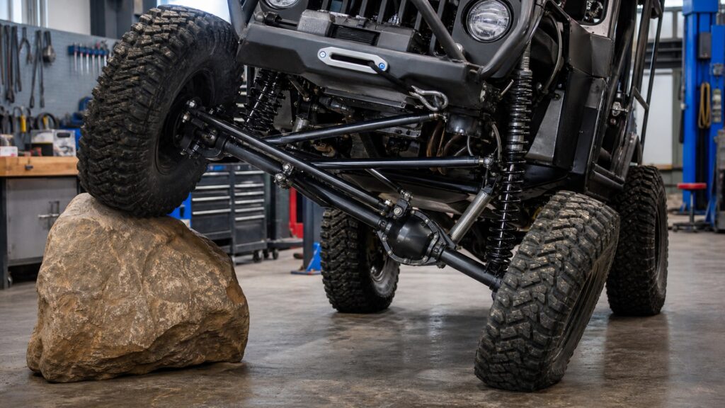 rock crawler suspension kits shopping setup for jeep and truck builds with practical vehicle-focused details