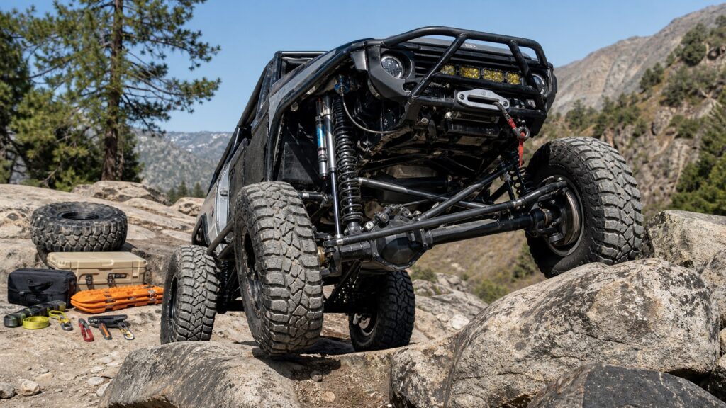 rock crawler suspension kits shopping setup for trail recovery planning with practical vehicle-focused details
