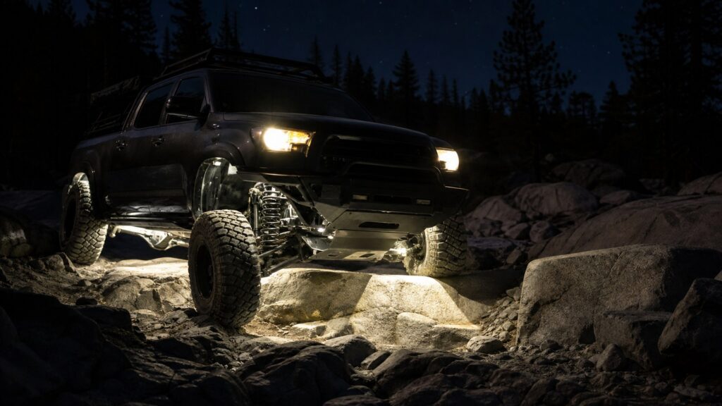 rock lights shopping setup for night driving visibility with practical vehicle-focused details
