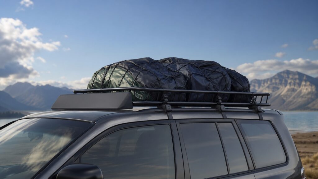roof basket carriers shopping setup for cargo and storage expansion with practical vehicle-focused details