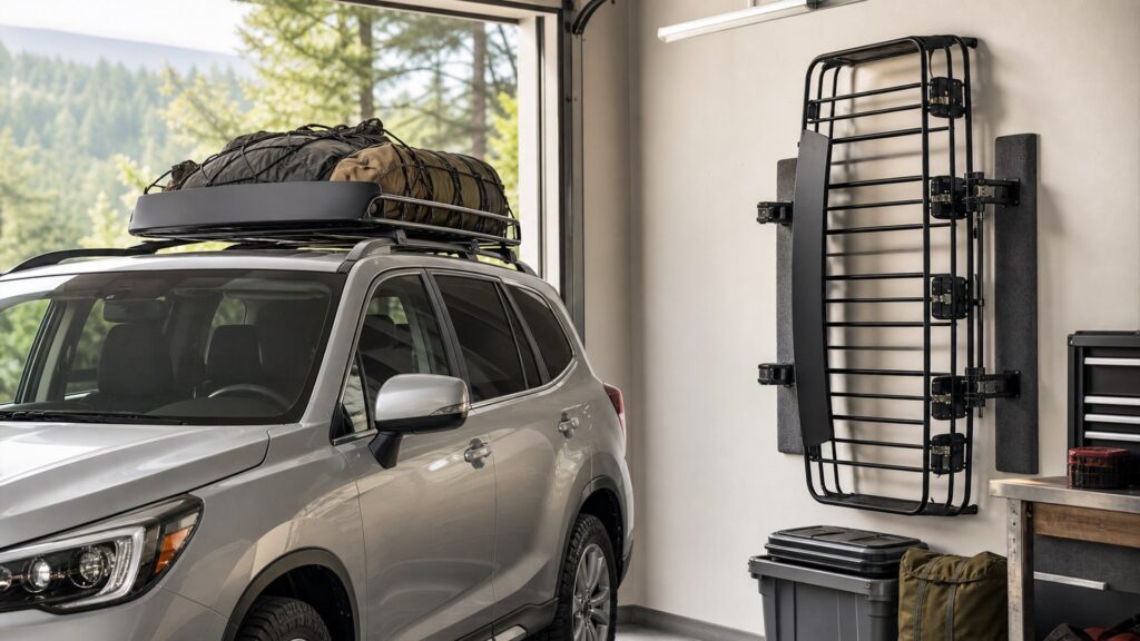 roof basket carriers shopping setup for seasonal vehicle storage with practical vehicle-focused details