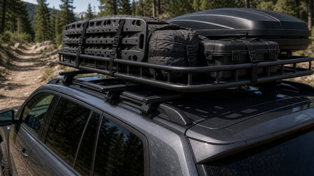 roof cargo systems shopping setup for truck and suv utility builds with practical vehicle-focused details
