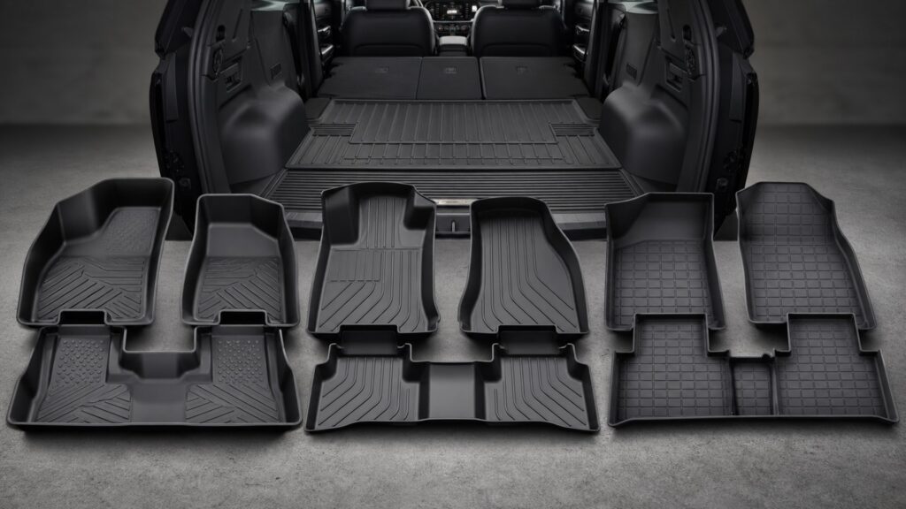 rubber floor liners shopping setup for overall selection with practical vehicle-focused details