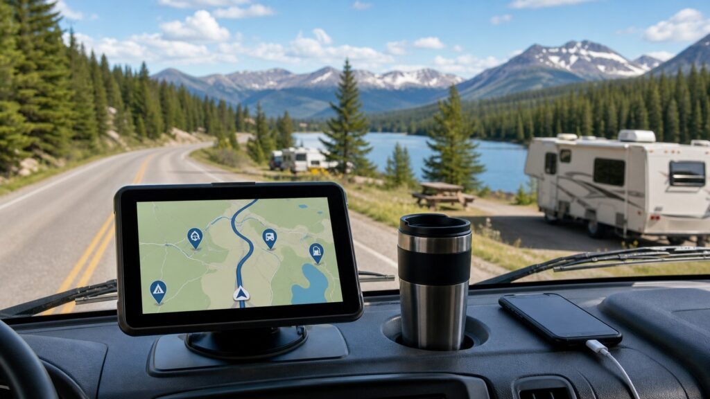 rv gps units shopping setup for road trip technology needs with practical vehicle-focused details