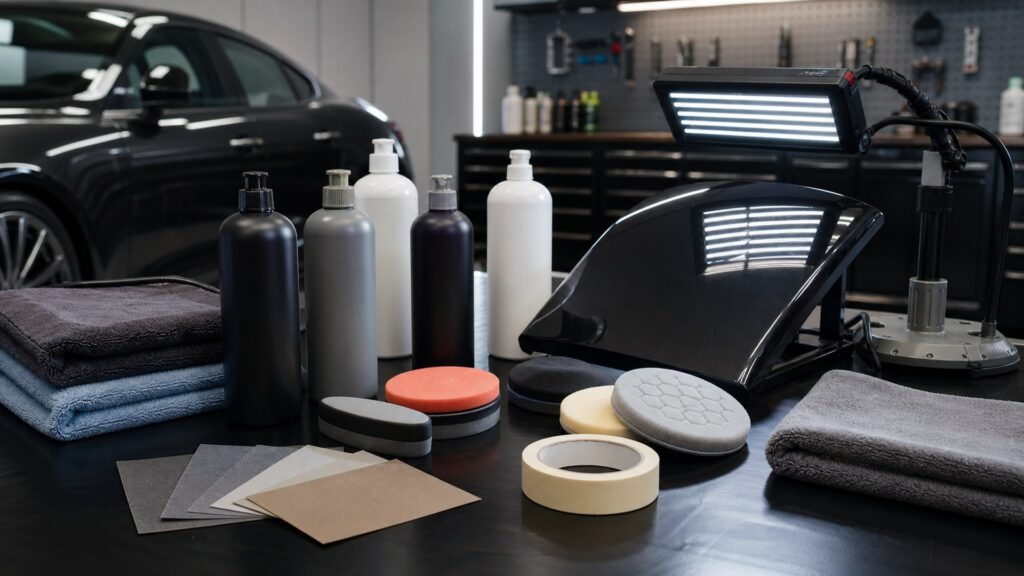 scratch removal kits shopping setup for overall selection with practical vehicle-focused details