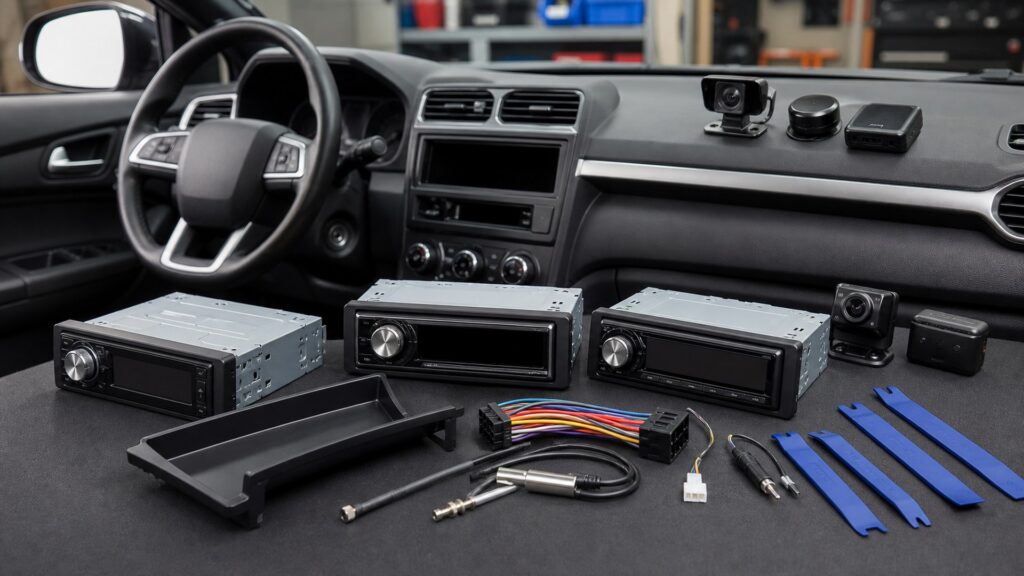 single din head units shopping setup for driver assistance setups with practical vehicle-focused details