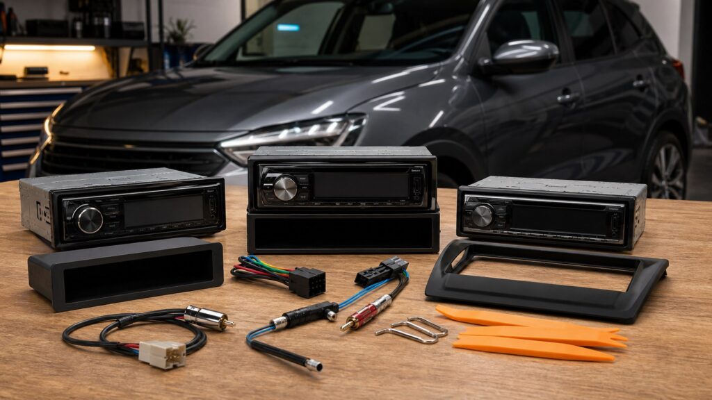single din head units shopping setup for overall selection with practical vehicle-focused details
