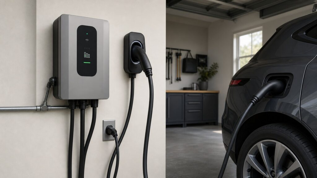 smart charging controllers shopping setup for home charging setup with practical vehicle-focused details