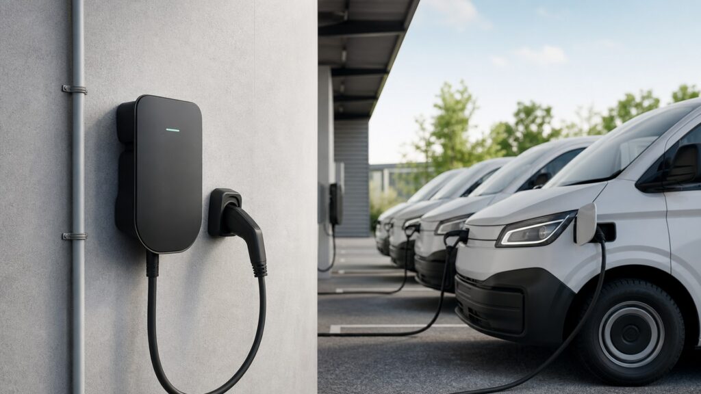smart ev chargers shopping setup for public and fleet charging with practical vehicle-focused details