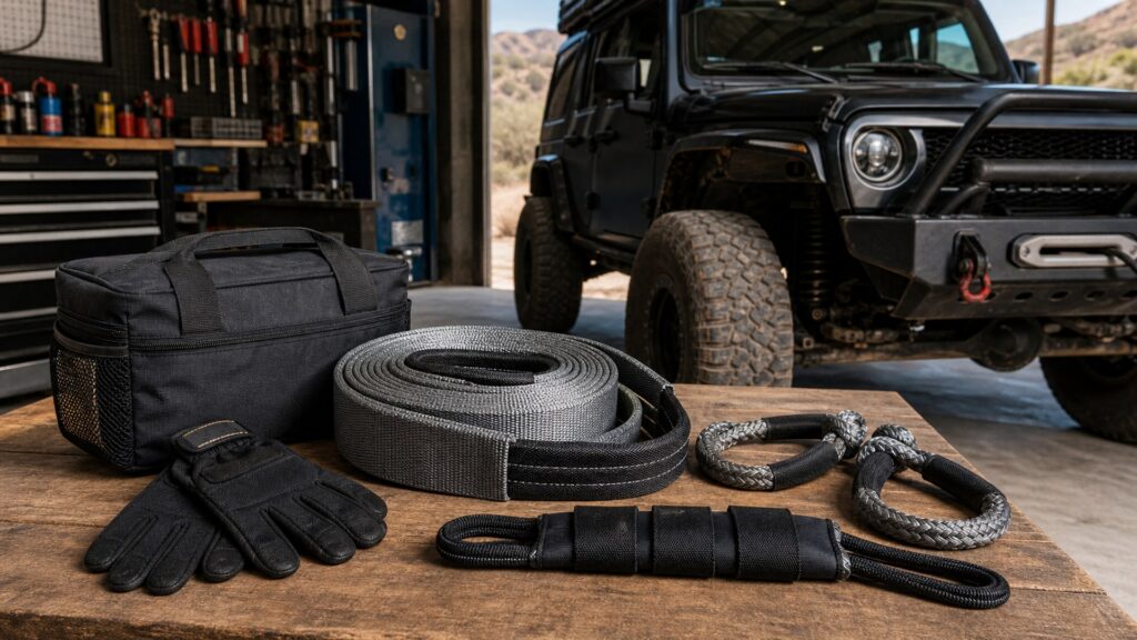 snatch straps shopping setup for jeep and truck builds with practical vehicle-focused details
