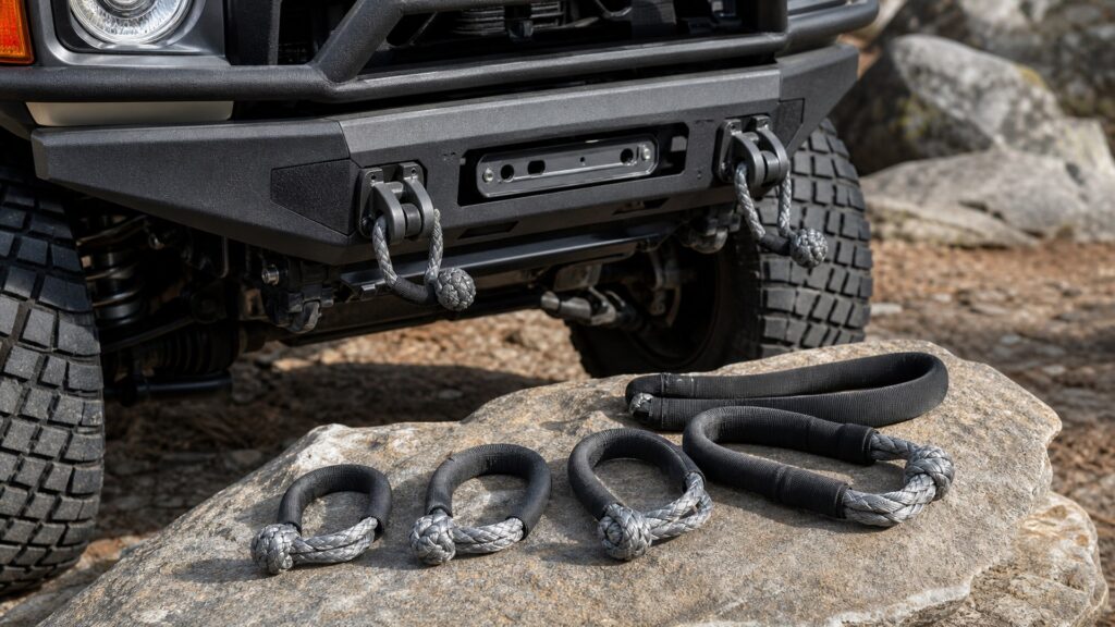 soft shackles shopping setup for overall selection with practical vehicle-focused details