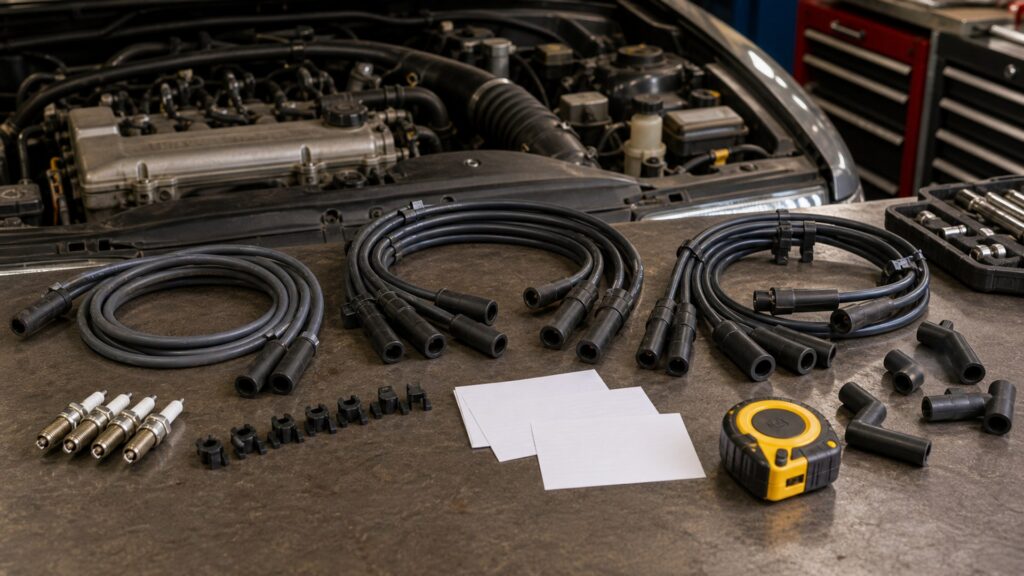 spark plug wires shopping setup for ignition components fitment and compatibility with practical vehicle-focused details