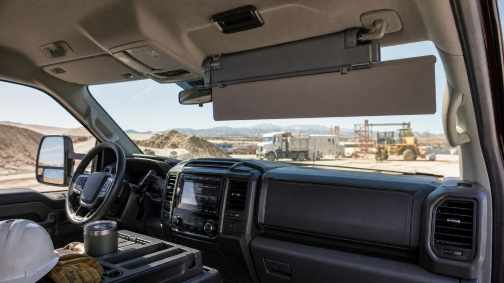 sun visor extensions shopping setup for truck and suv utility builds with practical vehicle-focused details