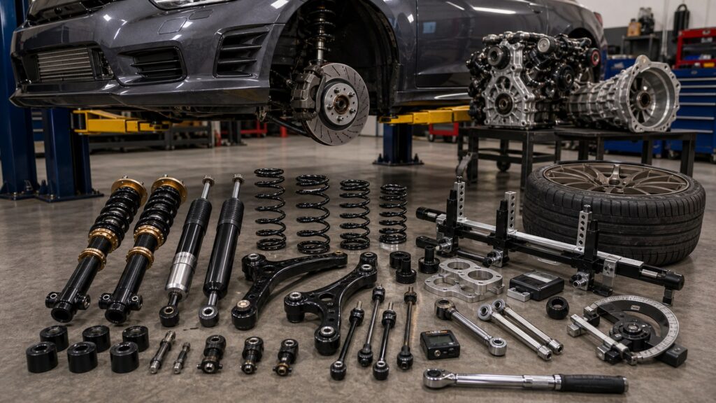 suspension upgrades shopping setup for engine and drivetrain goals with practical vehicle-focused details