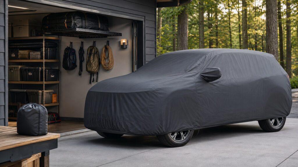suv covers shopping setup for cargo and storage expansion with practical vehicle-focused details
