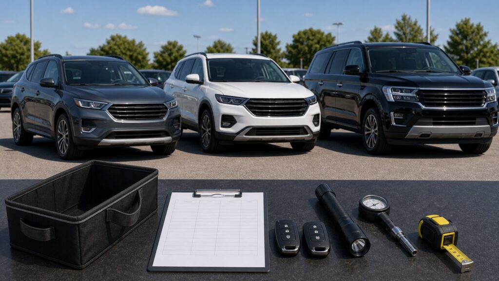 suvs & crossovers shopping setup for new vehicle shopping with practical vehicle-focused details