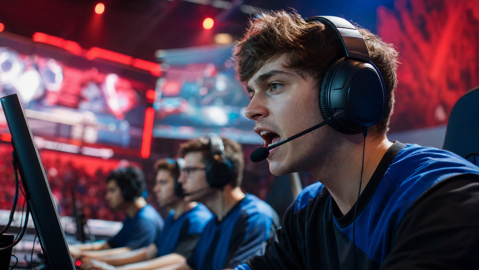 Gaming headset with immersive audio and mic