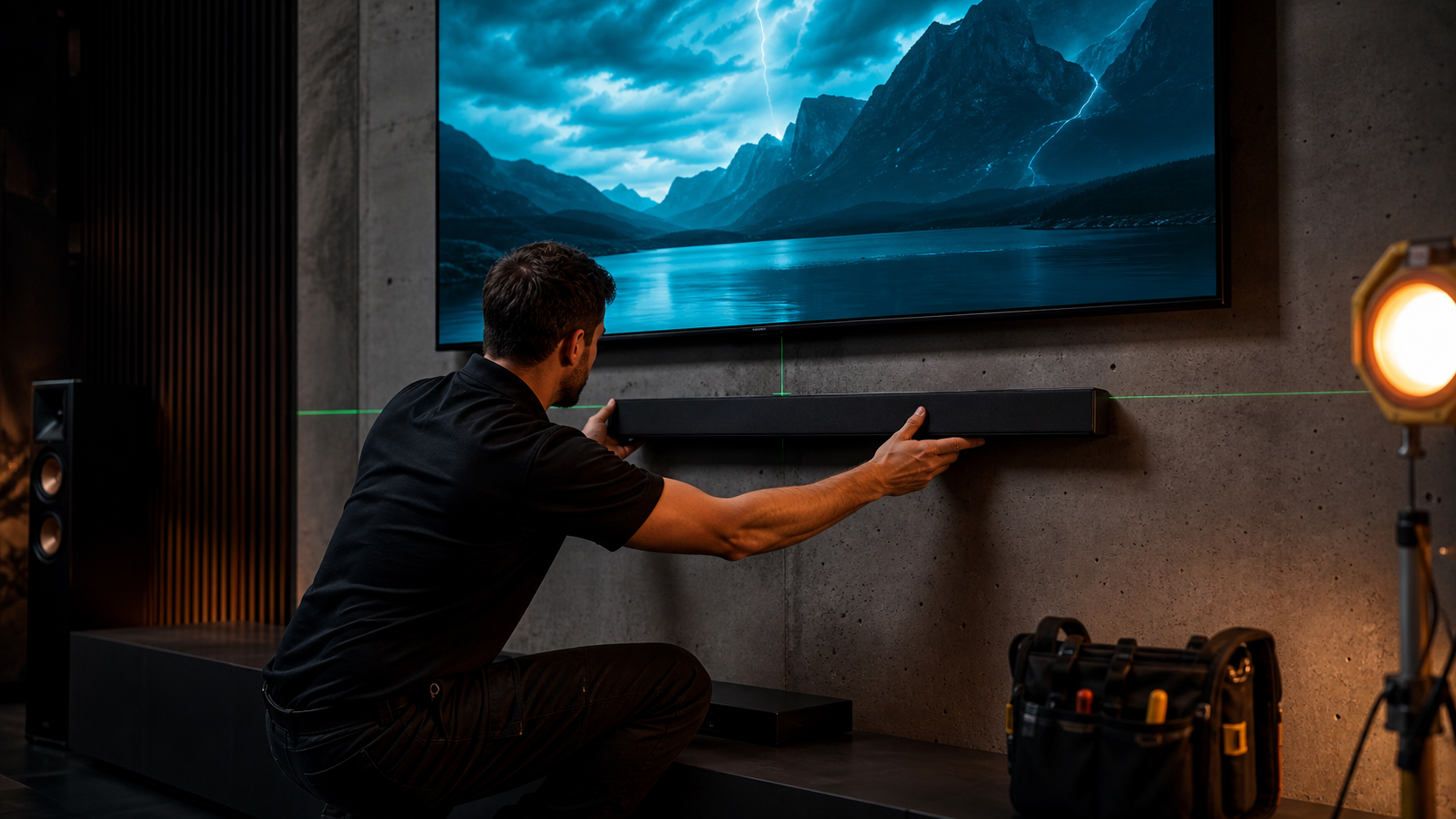 Soundbar for TV and home theater setup