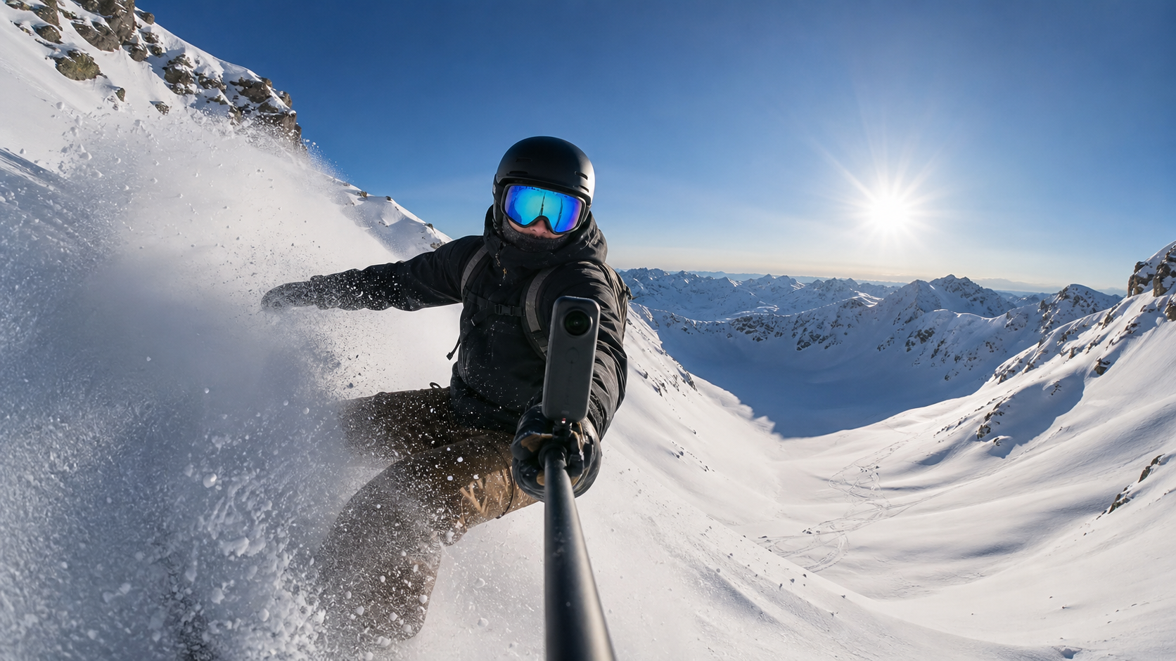 360 camera capturing immersive spherical video content