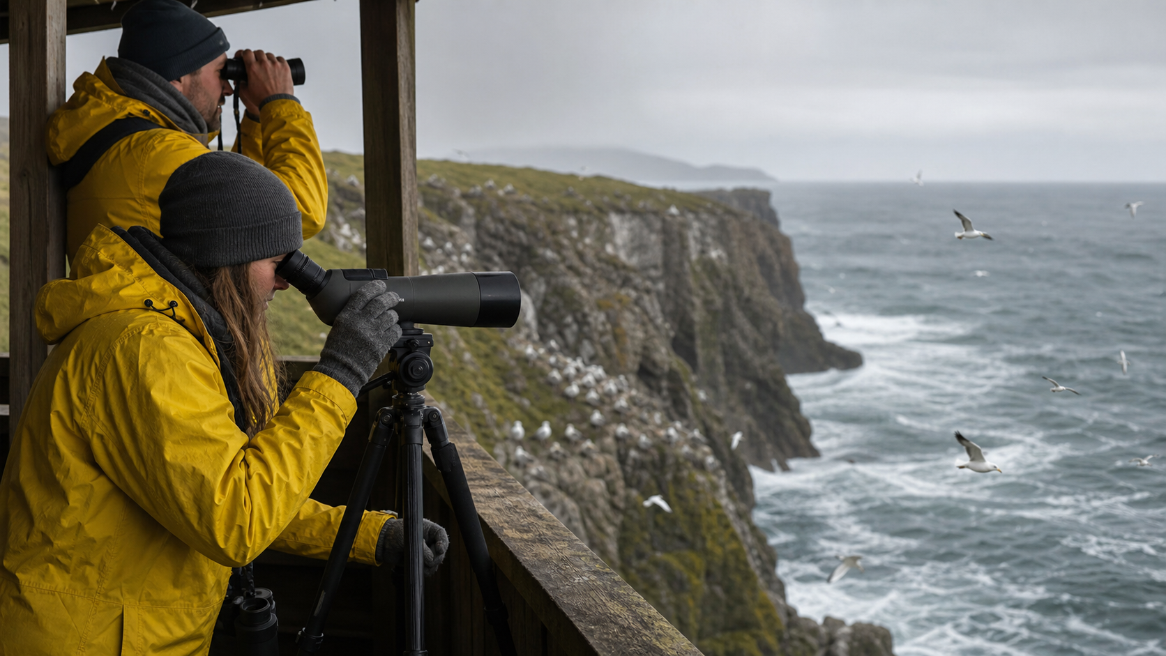 Spotting scope for long-distance observation