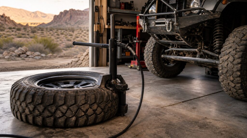 tire bead breakers shopping setup for off-road terrain needs with practical vehicle-focused details