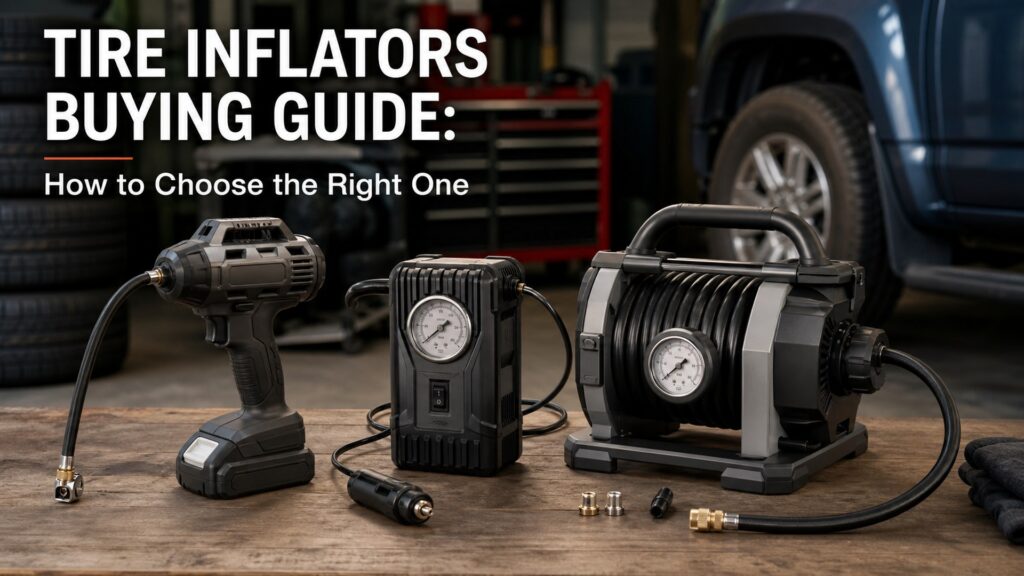 tire inflators shopping setup for overall selection with practical vehicle-focused details
