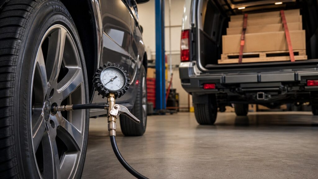 tire pressure gauges shopping setup for vehicle fitment and load ratings with practical vehicle-focused details