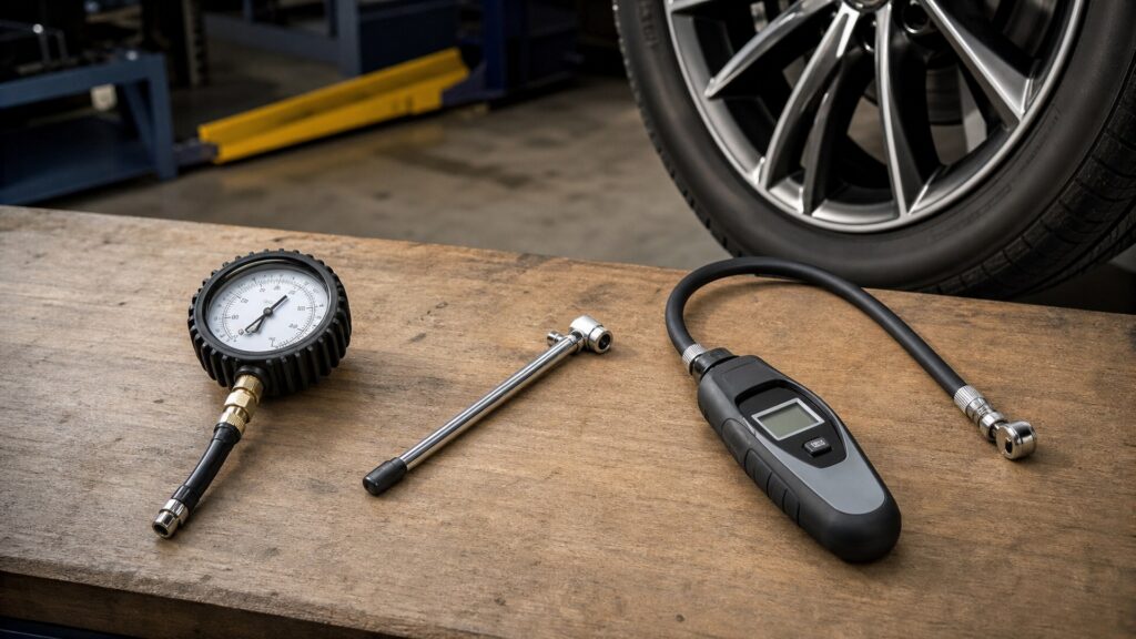 tire pressure gauges shopping setup for overall selection with practical vehicle-focused details