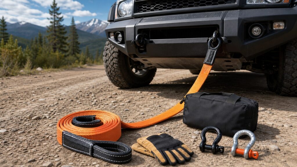 tow straps shopping setup for overall selection with practical vehicle-focused details