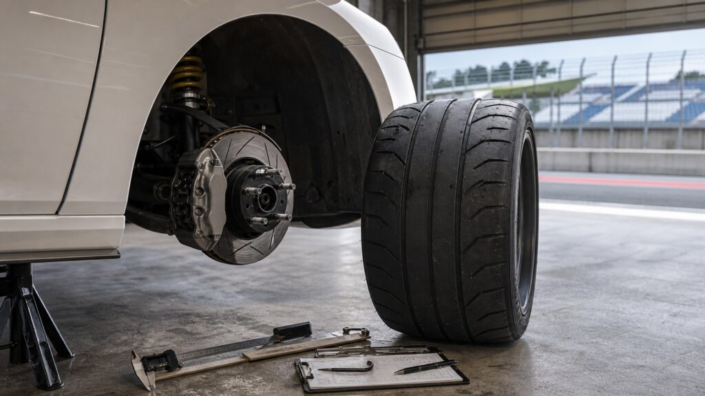 track tires shopping setup for vehicle fitment and load ratings with practical vehicle-focused details