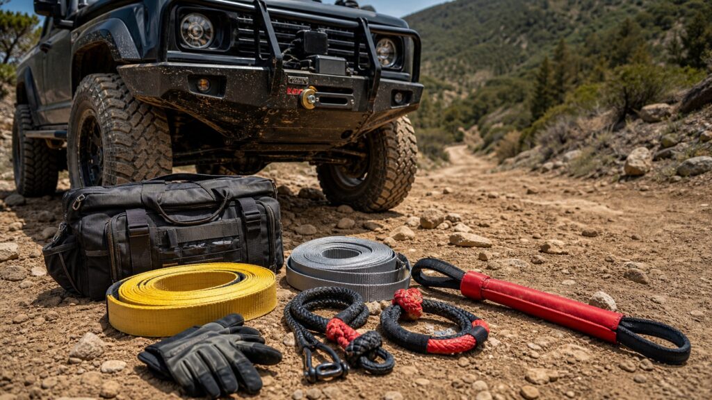 trail recovery kits shopping setup for off-road accessories durability needs with practical vehicle-focused details