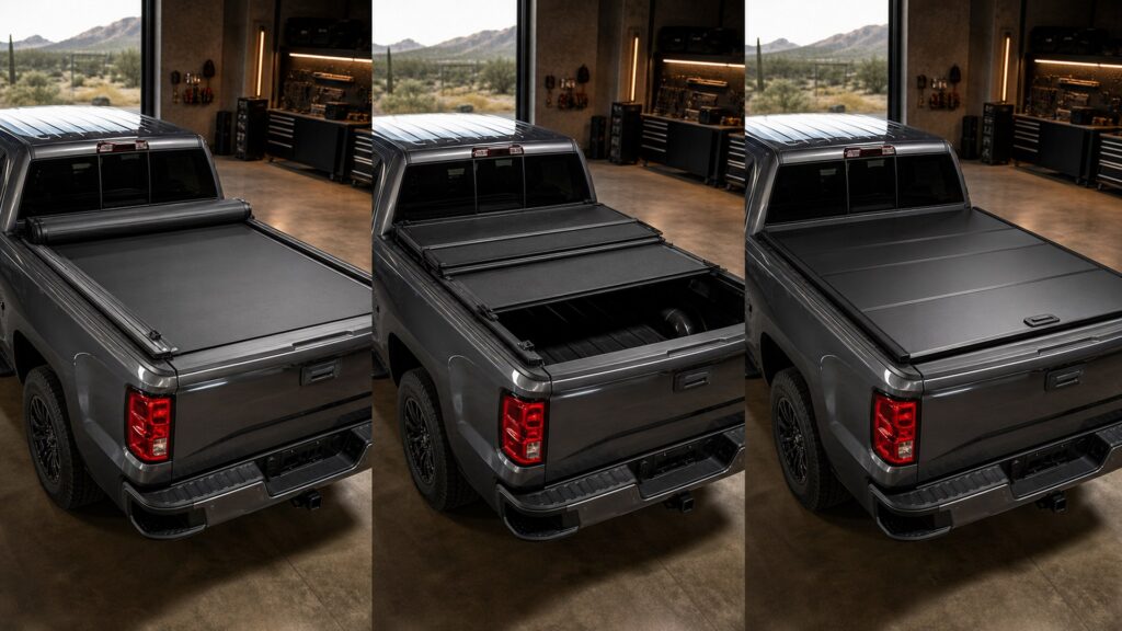 truck bed covers shopping setup for overall selection with practical vehicle-focused details
