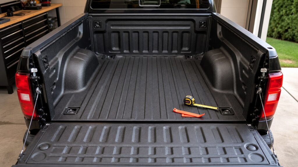 truck bed liners shopping setup for vehicle fitment and mounting with practical vehicle-focused details